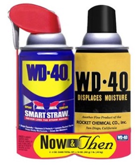 Two cans of WD40.